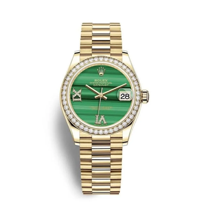 Rolex Datejust 31 Green Dial Diamonds